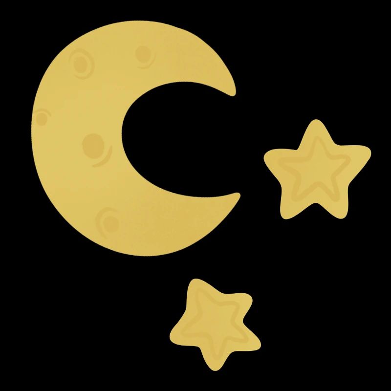 Lune et étoiles