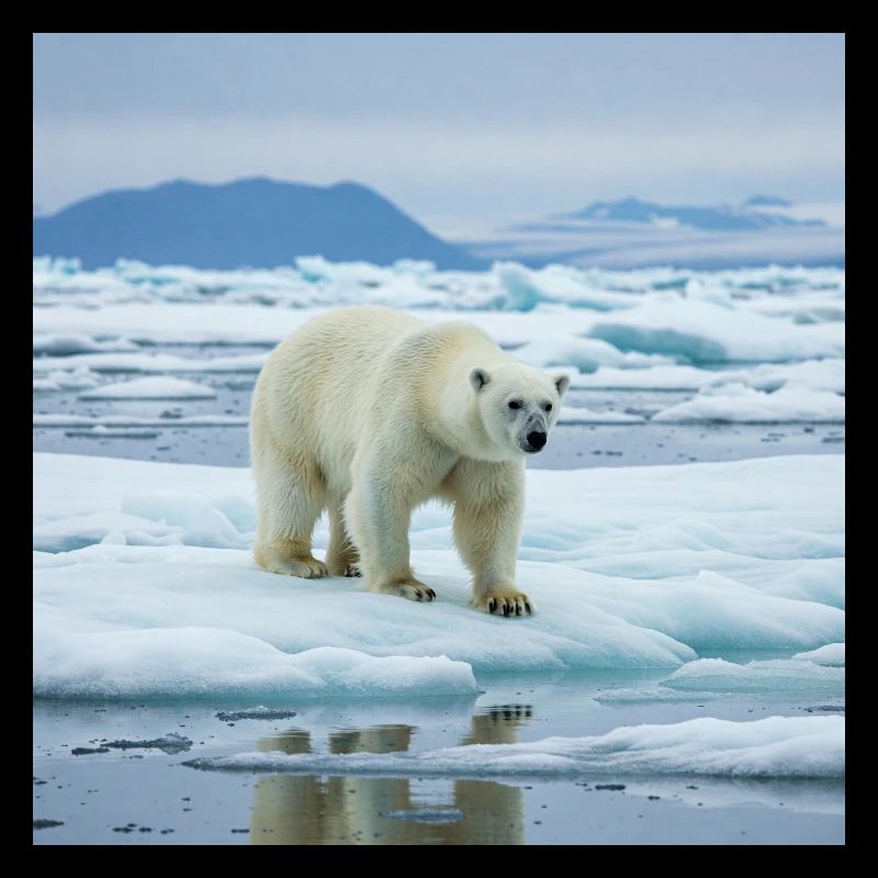 Eisbär zu Hause