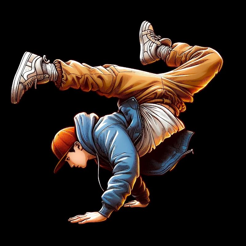 Energetic Breakdance Dance Steps