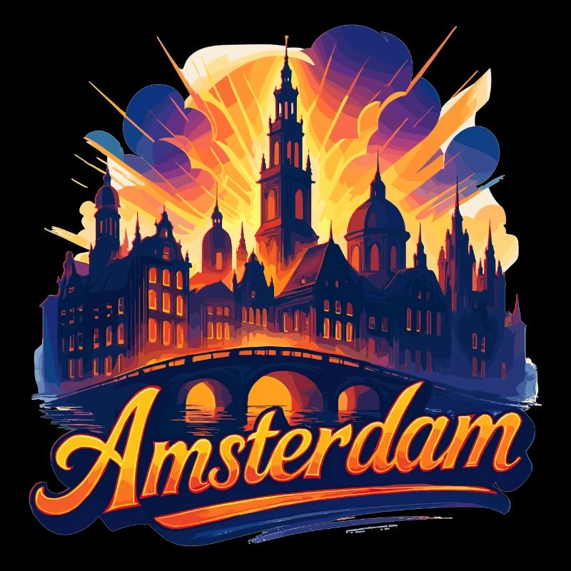 Amsterdam Capitale Pays-Bas Pays-Bas Cadeau