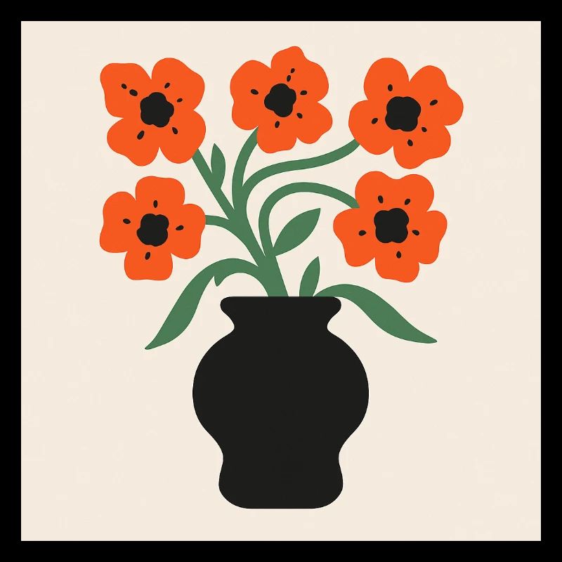 Moderne Blumen – Minimal Art