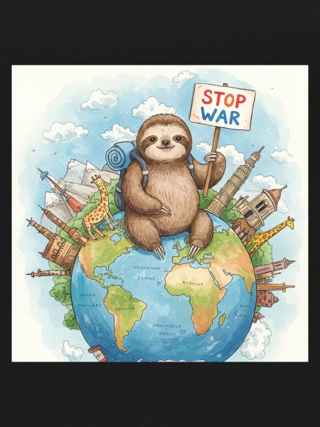 Sloth Wanderer Stop War