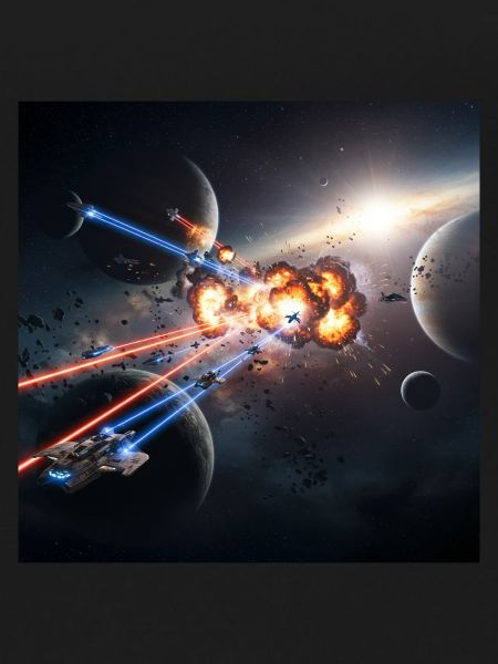 Futuristic space illusion