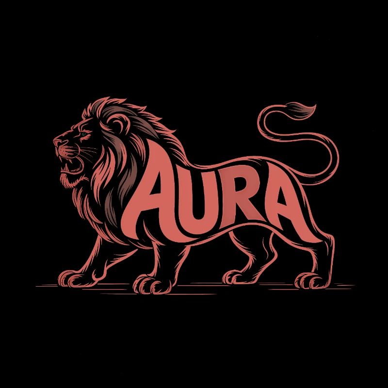 Aura - Cooles Löwen-Logo