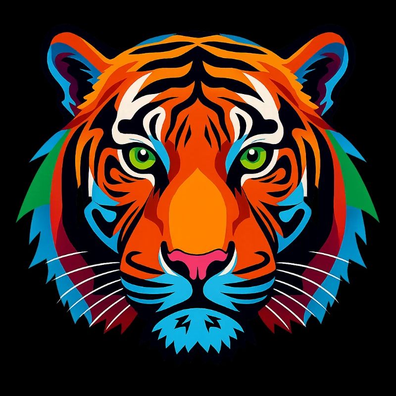 Stylisierte Tiger