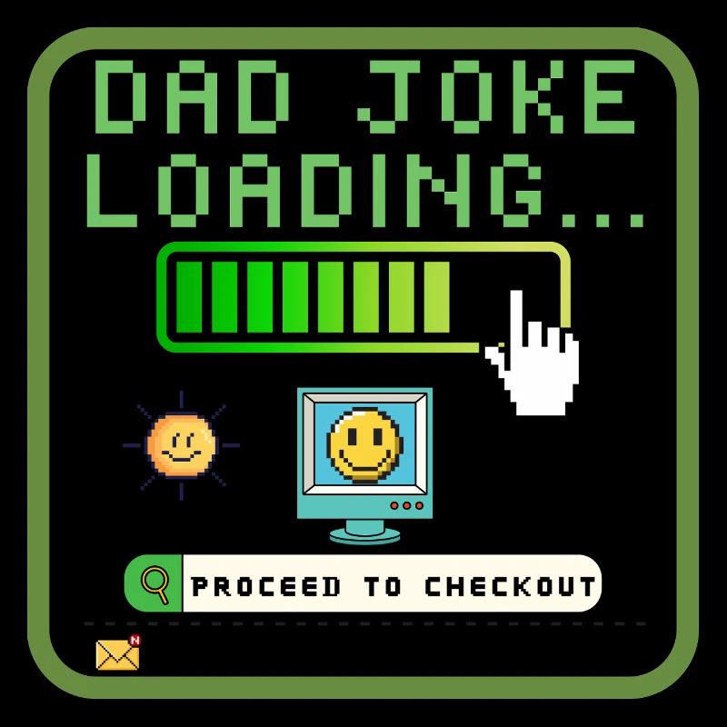 Humorous Dad Gift - 'Dad Joke Loading' T-Shirt for