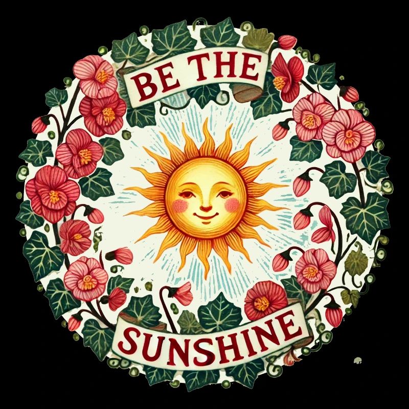 Be the Sunshine – Uplifting Retro Positivity Desig