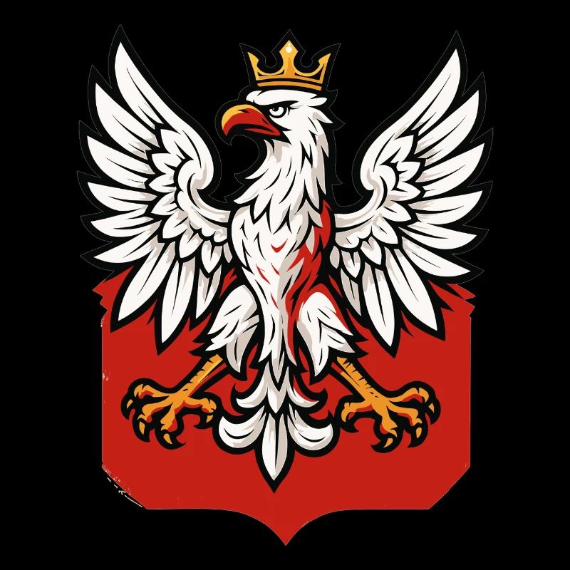 Poland Polska Eagle Emblem Flag Flag Gift