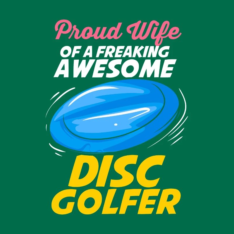 Ehefrau eines Discgolfers Disc Golf