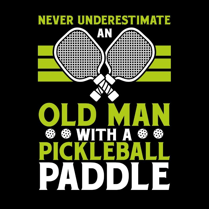 Old Man Pickleball Paddle Gift