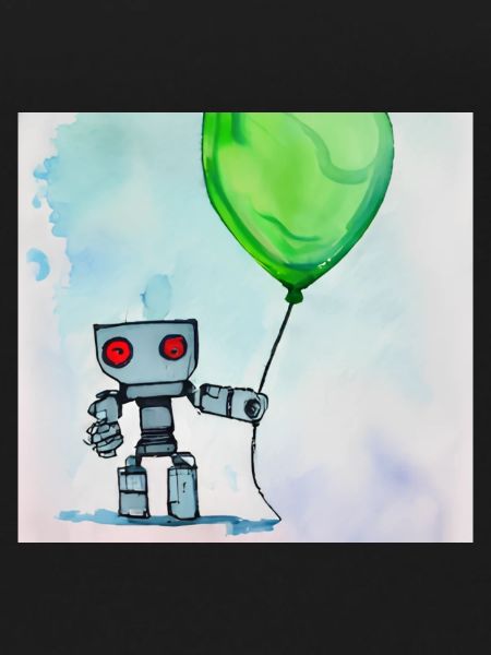 Robot with balloon