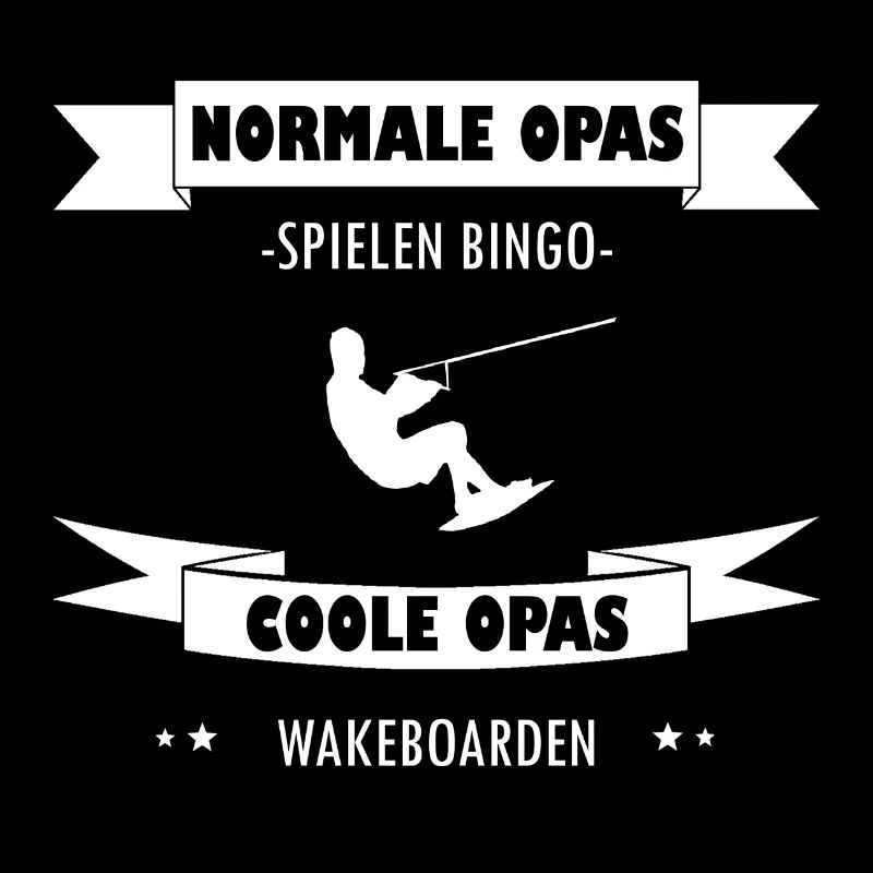 Wakeboarding Coole Opas Opa Geschenkidee