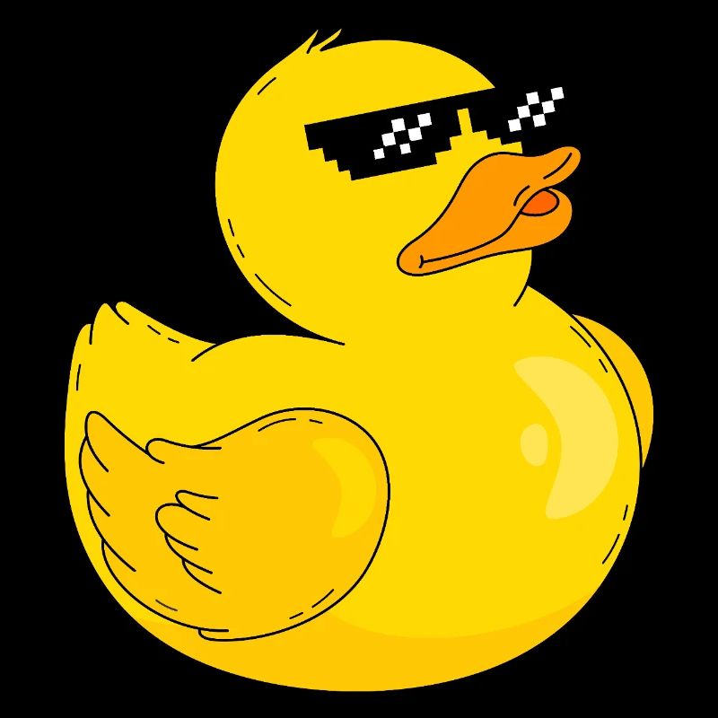 Duck with glasses