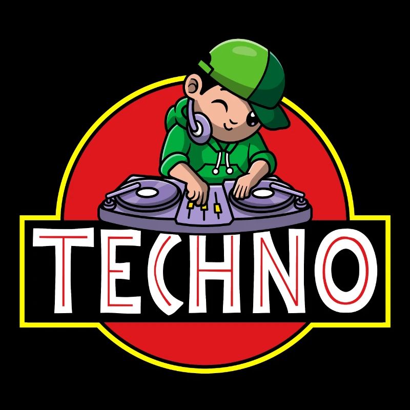 Techno music party