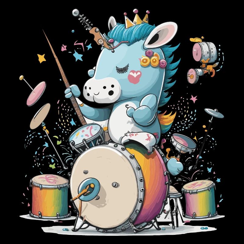 Unicorn Drummer