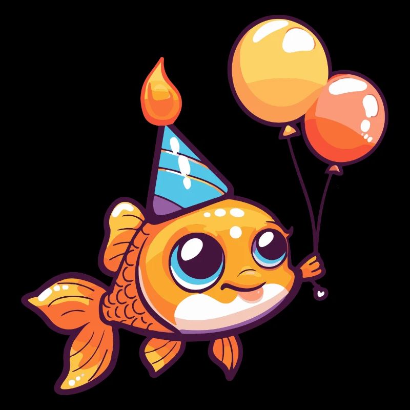 Poisson rouge anniversaire bébé