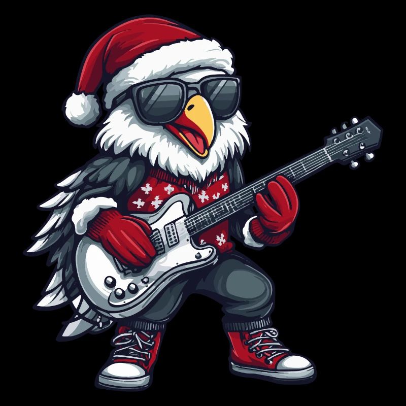Eagle Christmas Rocker Guitar