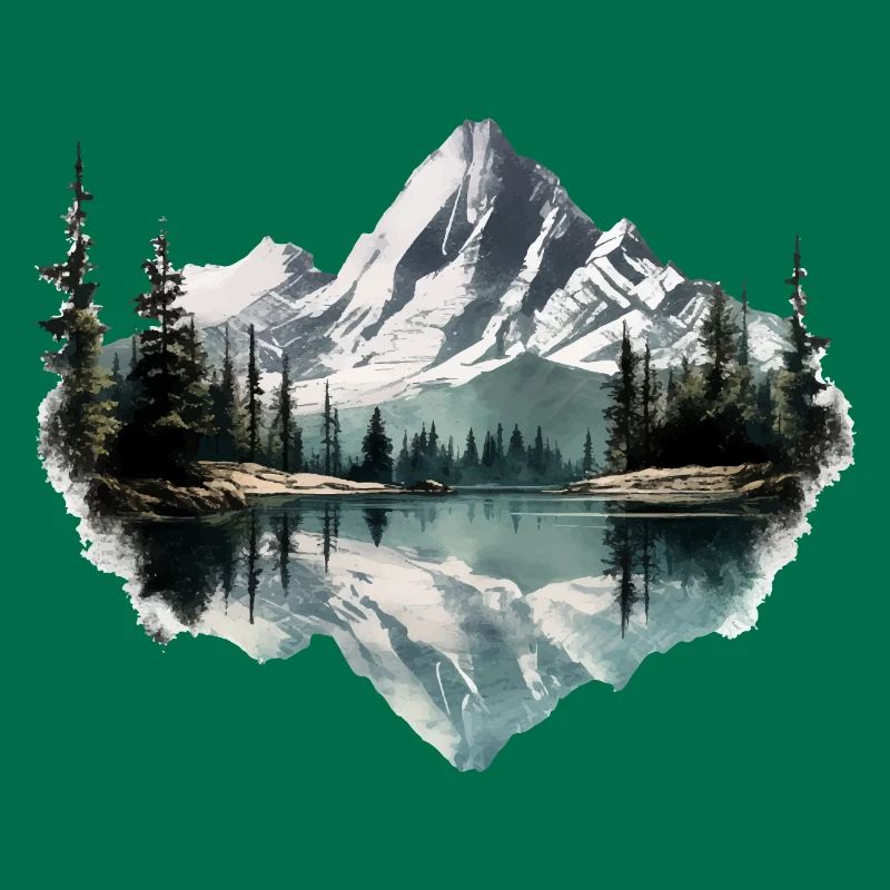 Schöne Landschaft mit Berge, Geschenk Wandern