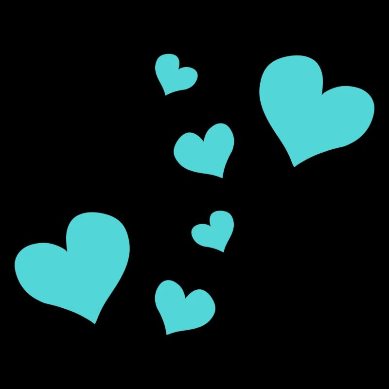 blue heart pattern red symbol love