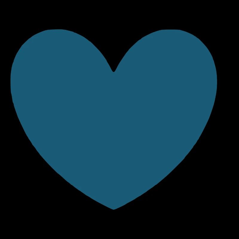 Coeur bleu Saint-Valentin
