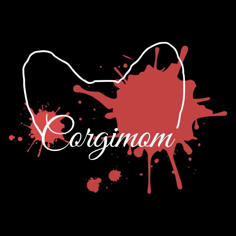 Corgimom Red Splash