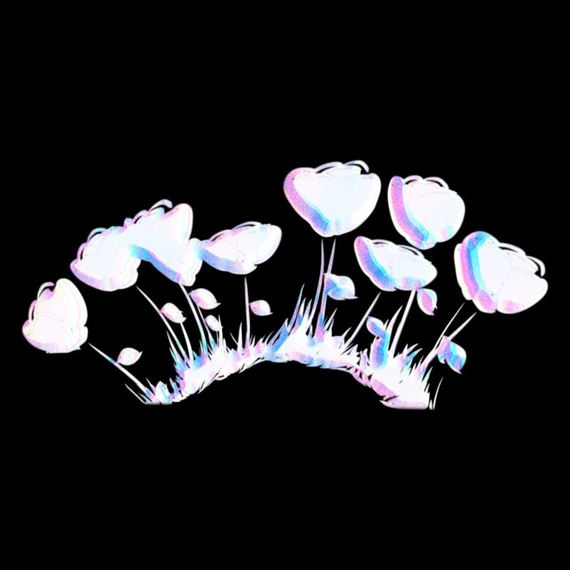 blumen rosa grass symbol pflanze glitzer