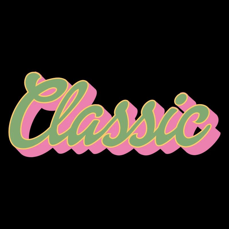 Classic Lettering | Colors can be changed