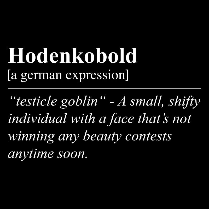 Testicle Obold Funny German Idiom