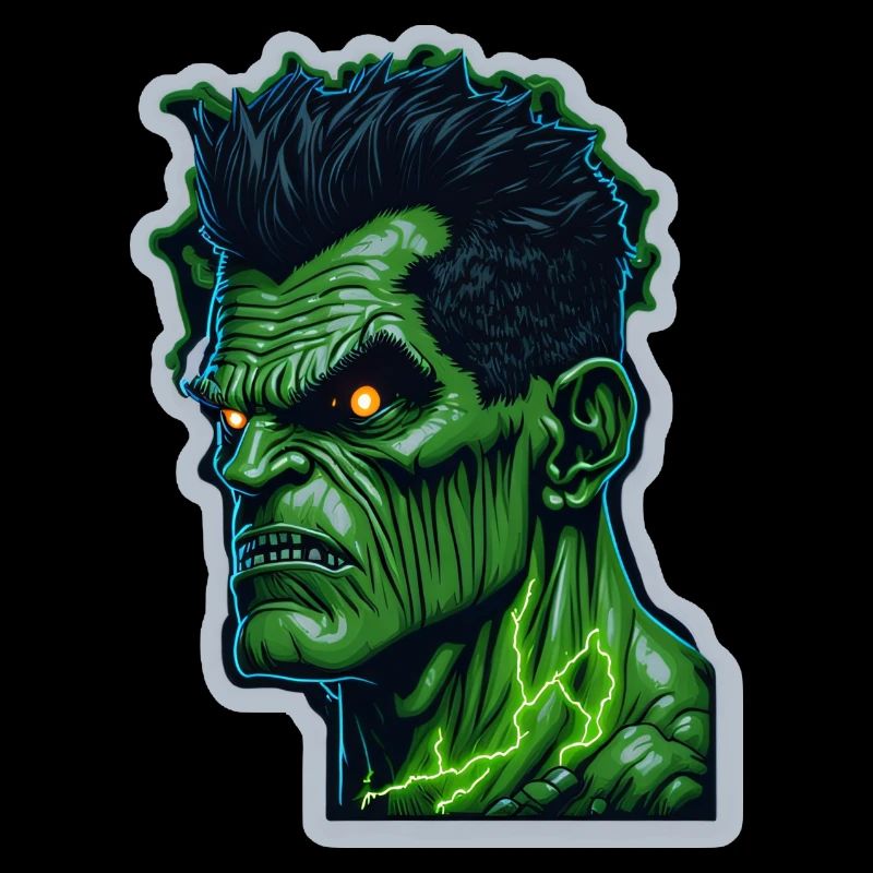 Monstre vert Halloween