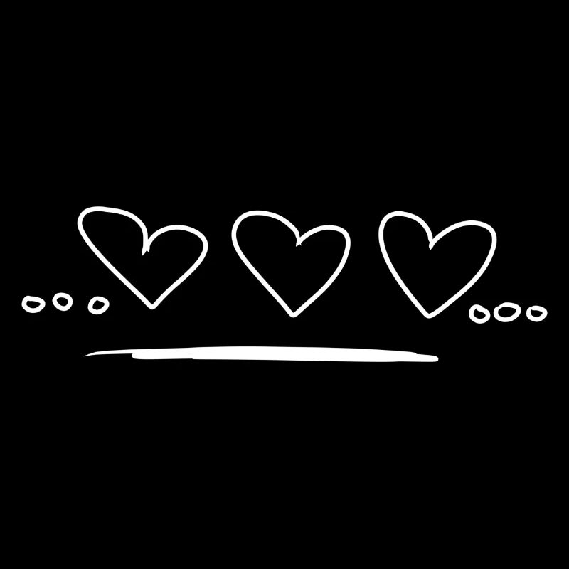 drei herzen herz liebe symbol