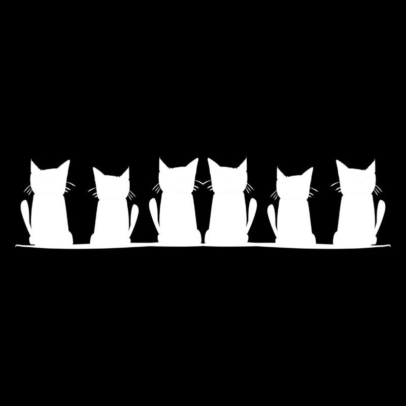 Chats Cat Line Animaux De compagnie Cartoon Stroke