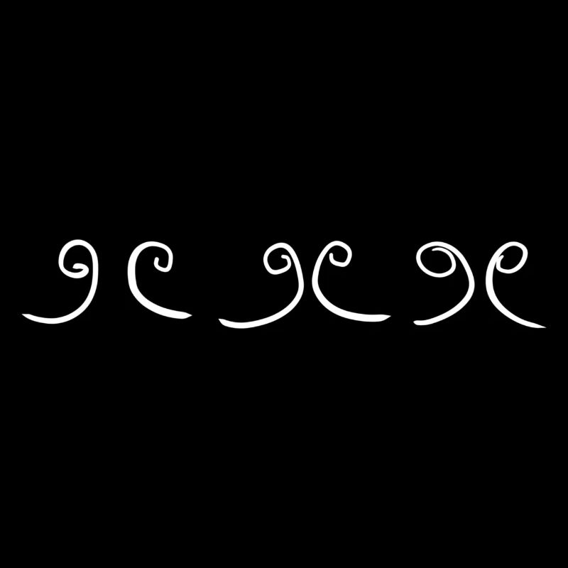 schlaufe symbol muster kurven kringel