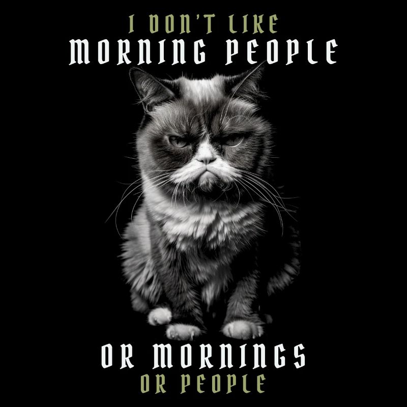 Ich mag keine Morgenmenschen oder Morgenmenschen oder Menschen