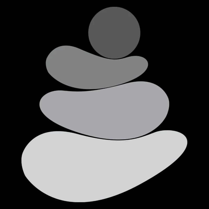 Gray stone/rock logo