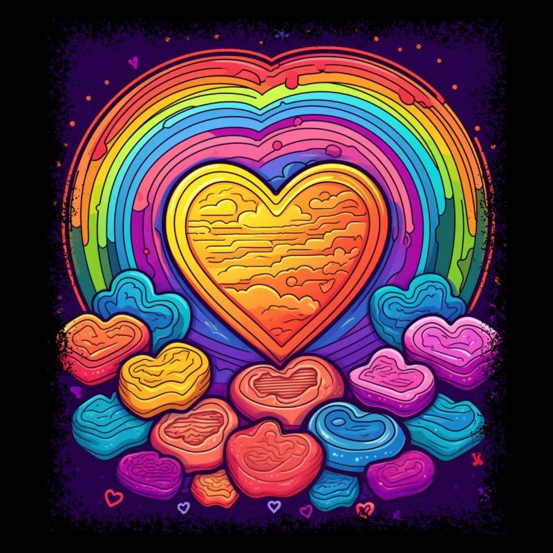 hippy funny gift idea pride peace symbol funky