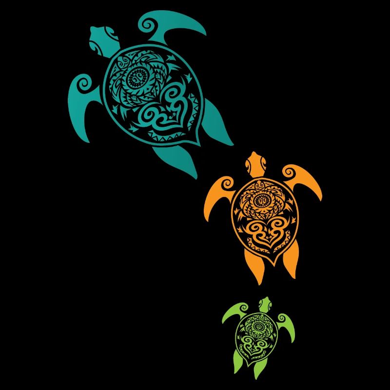 Maori Turtles Group Tattoo Gift Idea