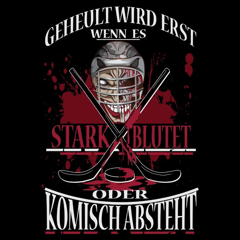 Eishockey geheult wird erst wenn es stark blutet
