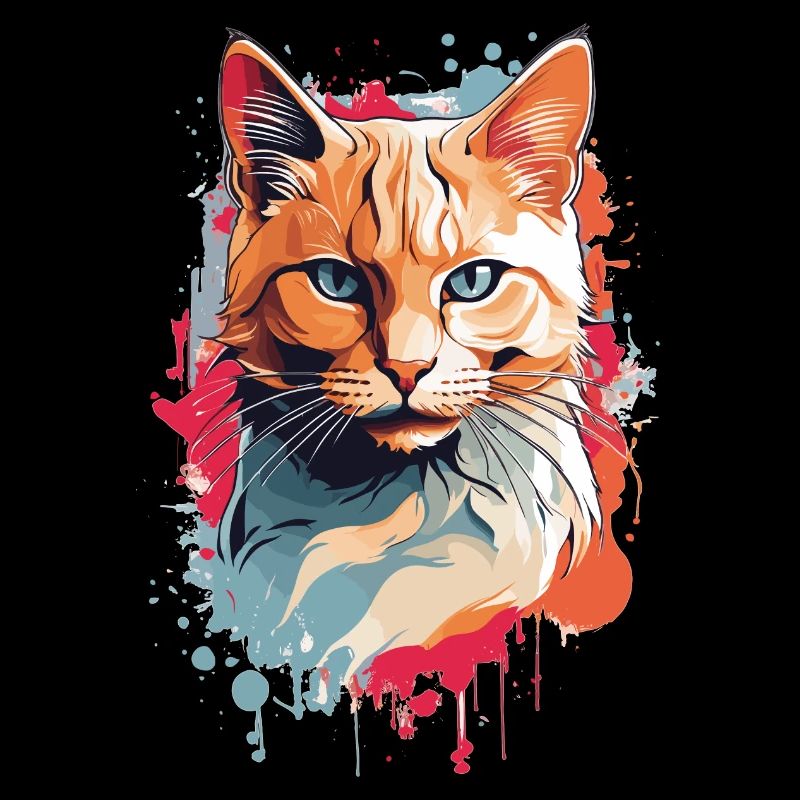 Chat tricolore mignon