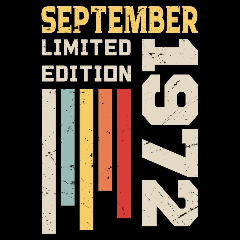 September 1972 Birthday Gift September 1972