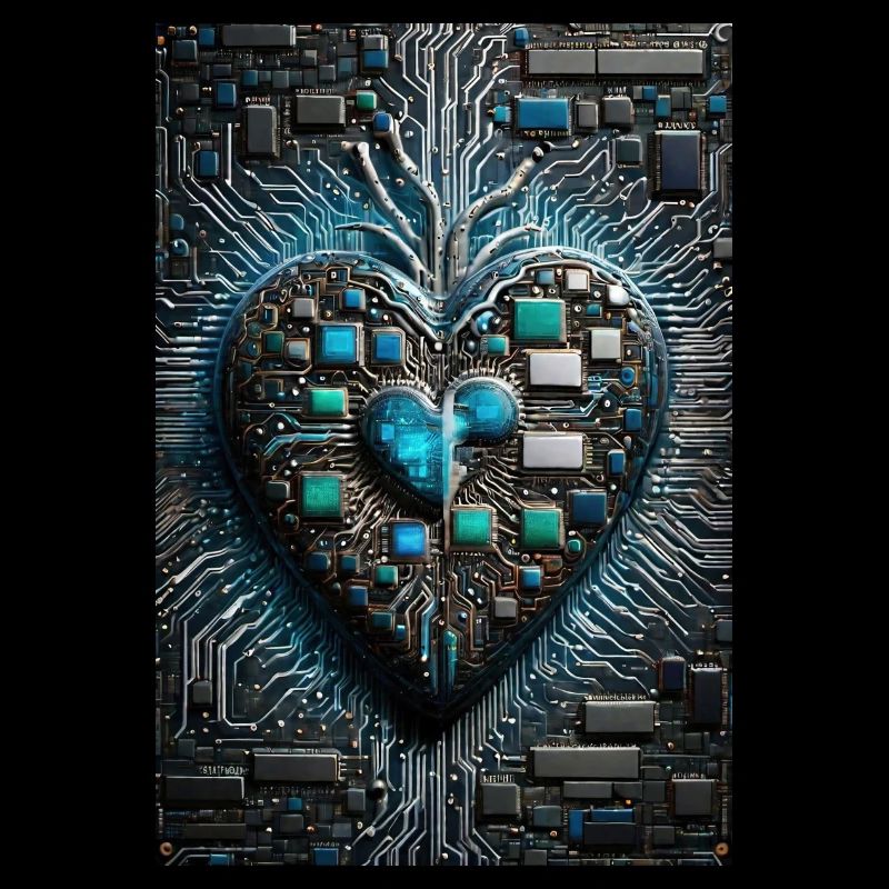 Das Herzstück der Valentinstags-CPU eines Computermanns