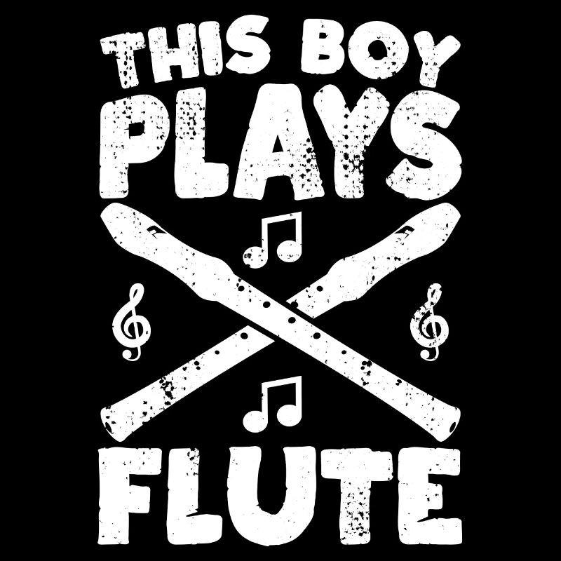 This boy plays the flute
