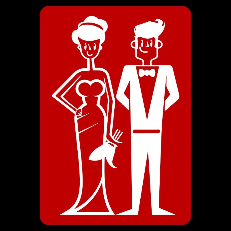 Hochzeit Ehepaar Symbol