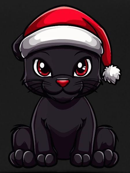 Panthère Noël mignon