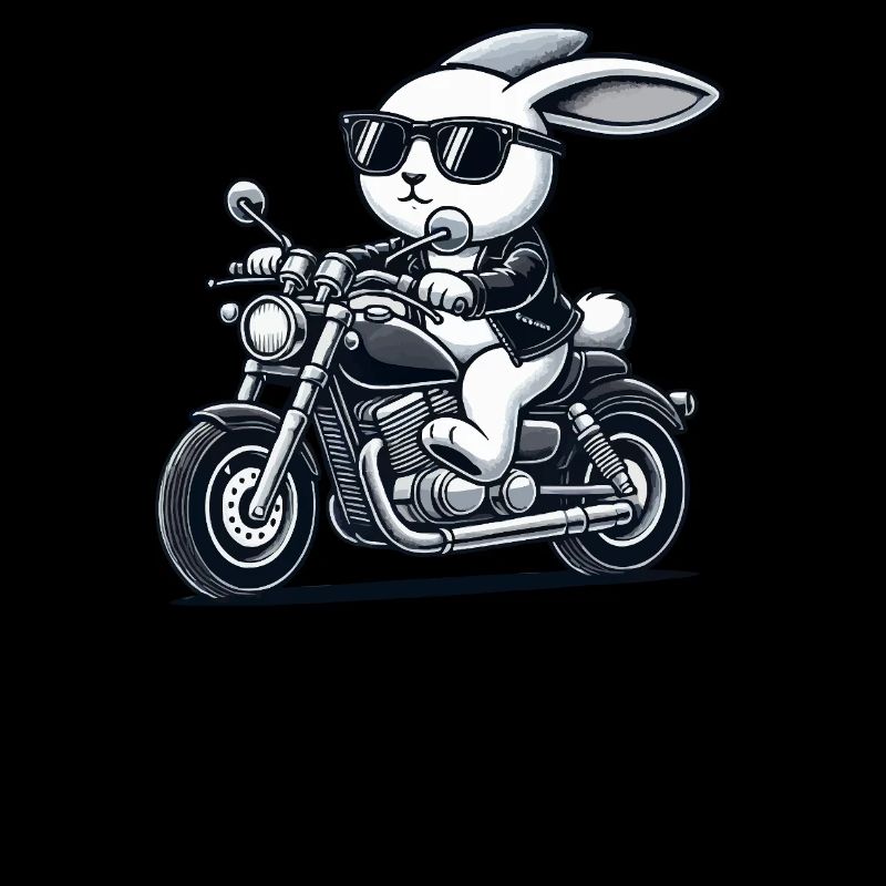 Rabbit Motorcycle Biker