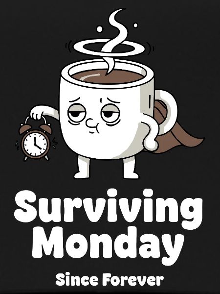 Monday Survival Coffee Mug Hero