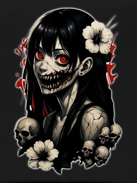 Fille d’Anime d’Horreur