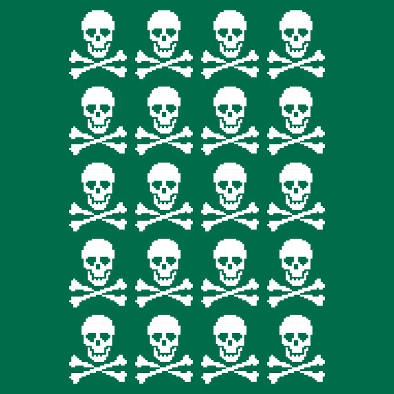 Skull & Crossbones Repeating Pattern