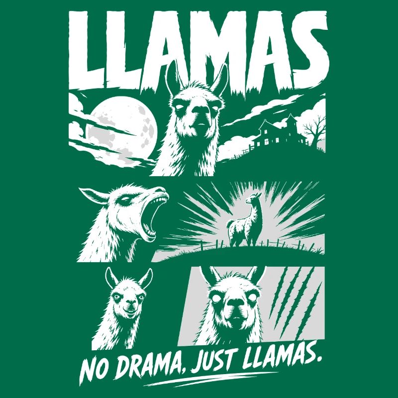Lamas Horror Comic Pas de drame Art