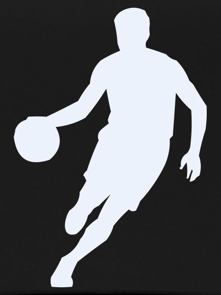 Silhouette dynamique du basket