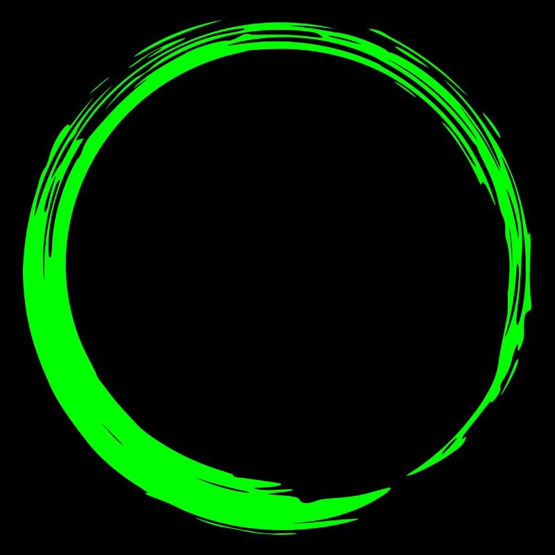 Circle shape circle icon shape new green